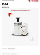 Operating manual Rotor Mill P-14